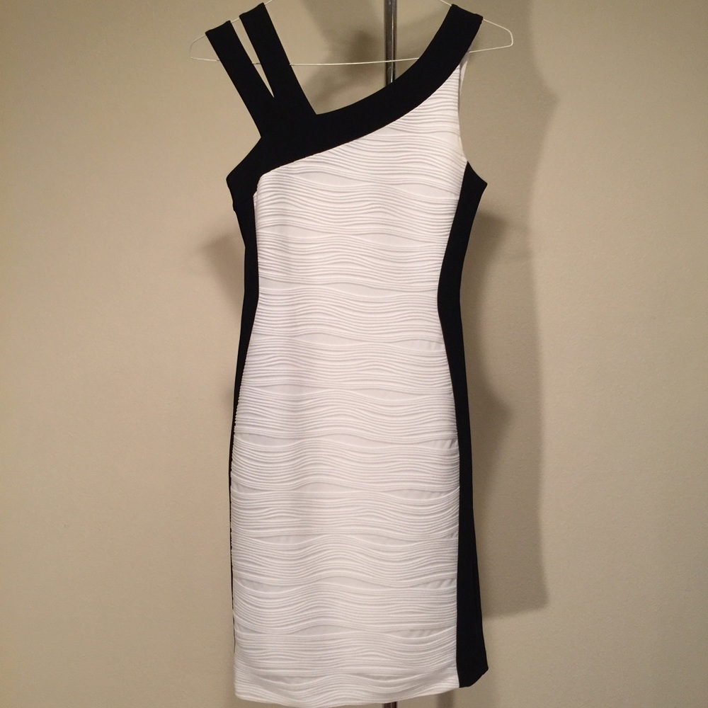 Joseph Ribkoff cocktail dress, black/white
